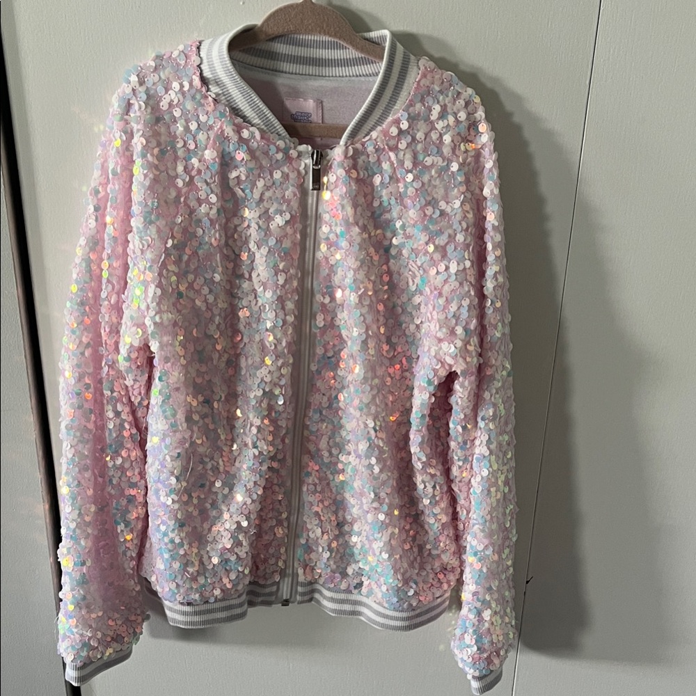 More Than Magic Pink Sequin Kids Jacket